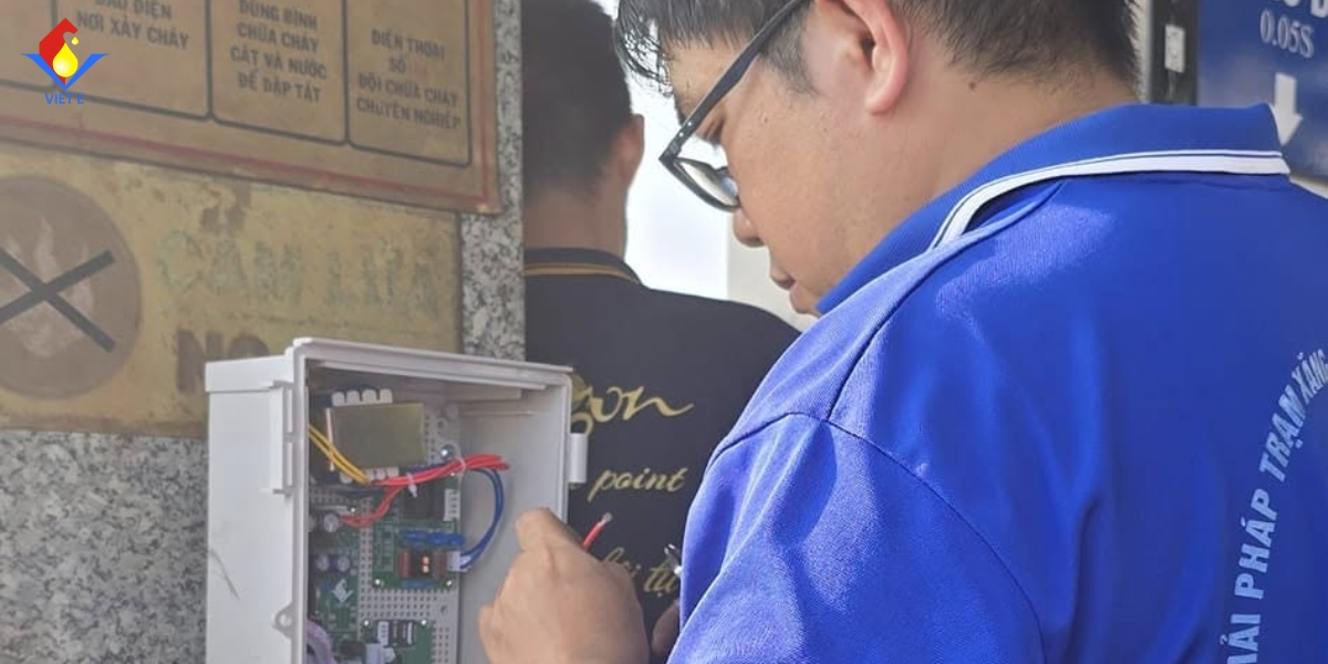 Quy trình cung cấp thiết bị và trụ bơm xăng dầu tại Bình Dương